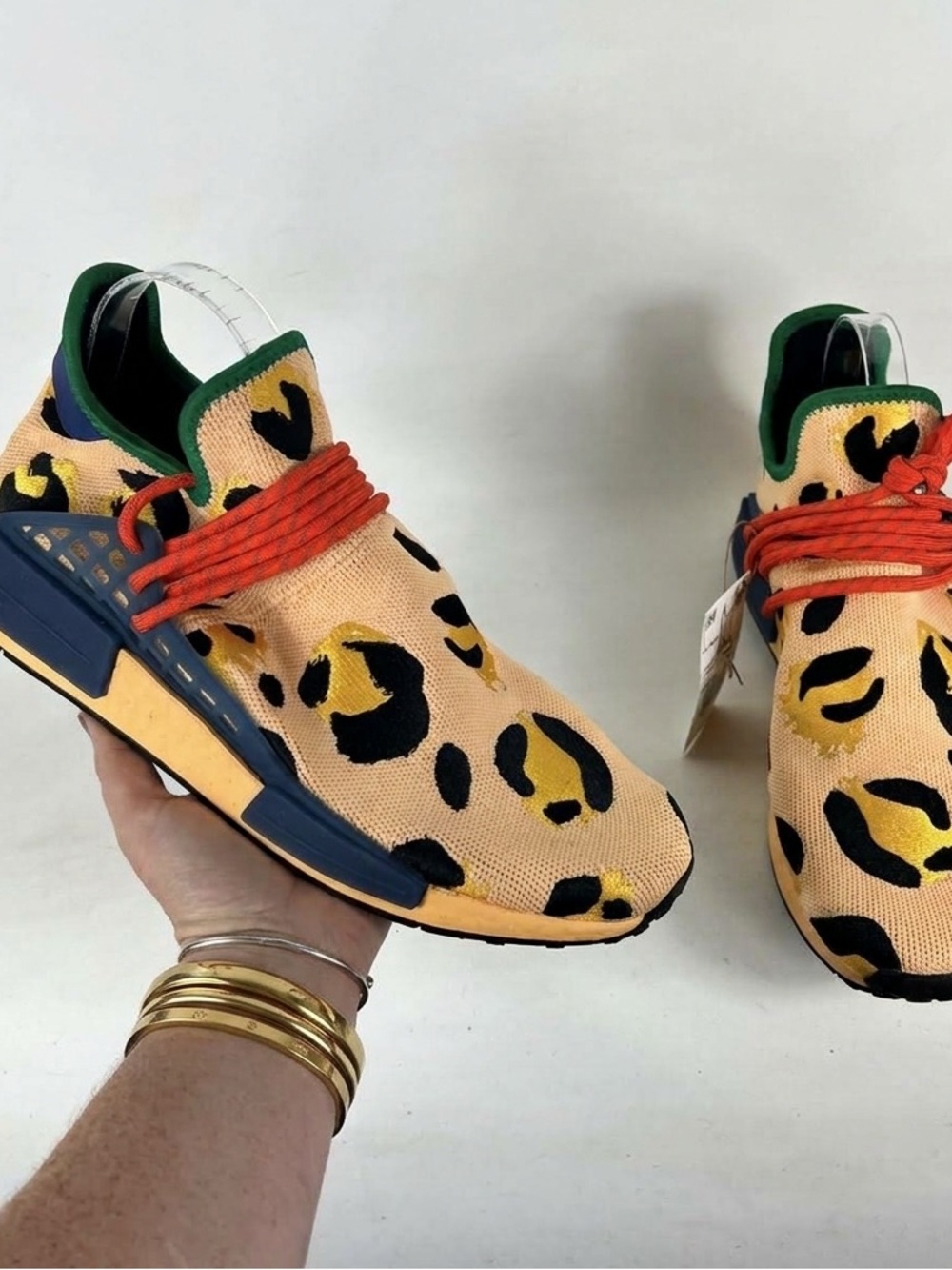 Adidas Pharrell x NMD Human Race Animal Print Pulse Amber NWT (Sz 10)